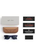 Ray-Ban Meta Wayfarer Gen 2 Shiny Cosmic Blue RW4012 Transitions Sapphire